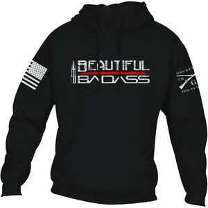 Grunt Style Black 'Beautiful Badass' Hoodie